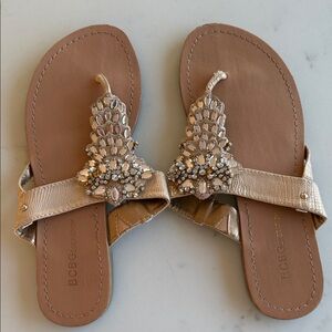 BCBGeneration Belluna Women's Gold Embellished Sandals